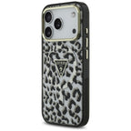 Husă Guess Leopard Glitter MagSafe pentru iPhone 17 Pro Max – negru — imagine 2