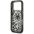 Husă Guess Leopard Glitter MagSafe pentru iPhone 17 Pro Max – negru — imagine 4