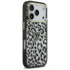 Husă Guess Leopard Glitter MagSafe pentru iPhone 17 Pro Max – negru — imagine 6