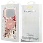 Husă Guess IML Flower & Tonal Circle MagSafe pentru iPhone 17 Pro Max – roz — imagine 7