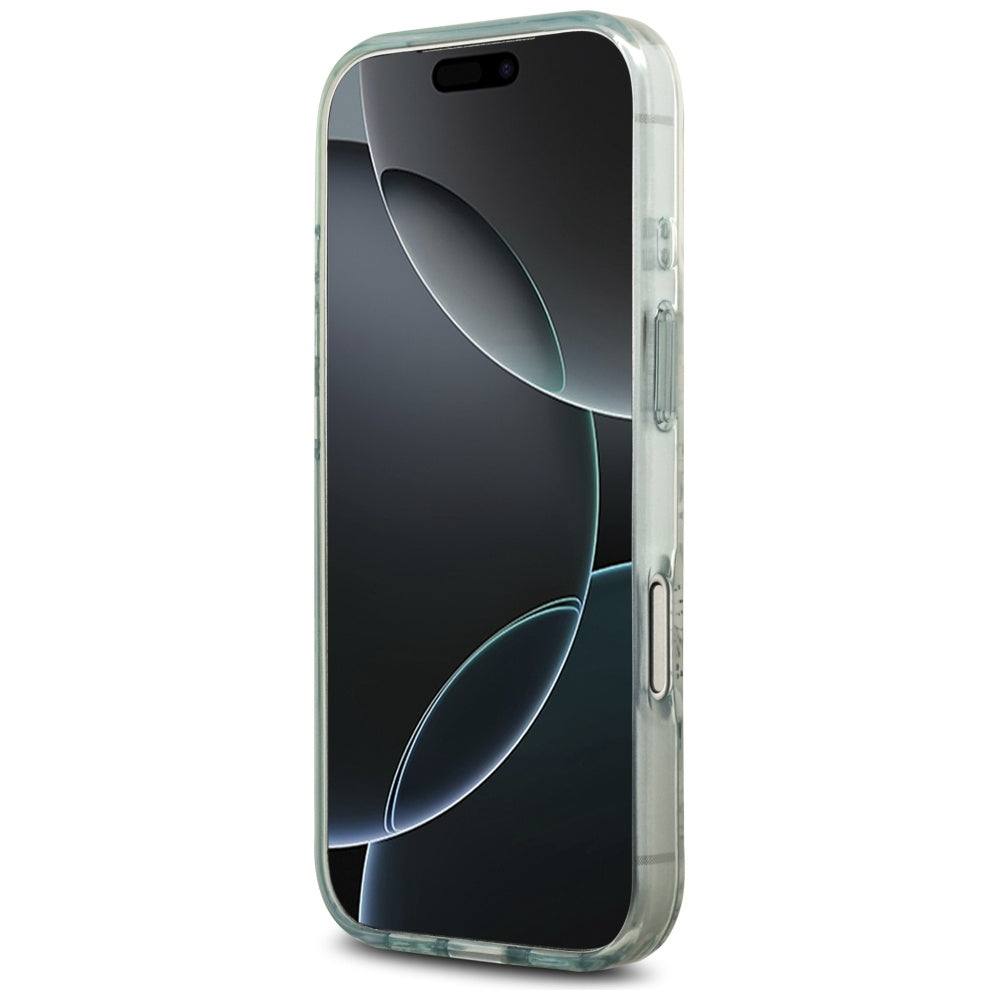 Husă Guess IML Flower & Tonal Circle MagSafe pentru iPhone 17 Pro Max – verde — imagine 5