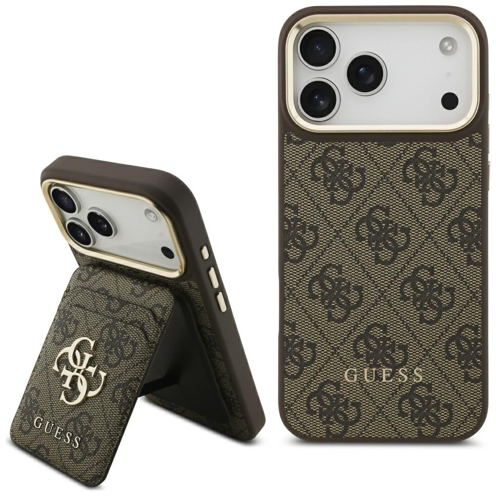 Husă Guess Cardslot 4G MagSafe pentru iPhone 17 Pro Max – maro — imagine 1