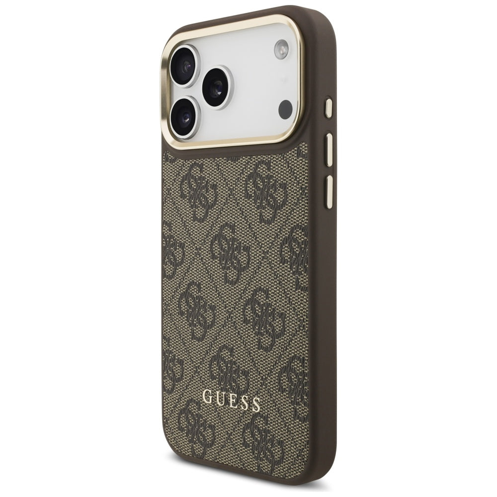 Husă Guess Cardslot 4G MagSafe pentru iPhone 17 Pro Max – maro — imagine 3