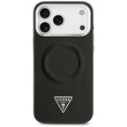 Husă Guess Hardcase Triangle Logo MagSafe pentru iPhone 17 Pro Max – negru — imagine 2
