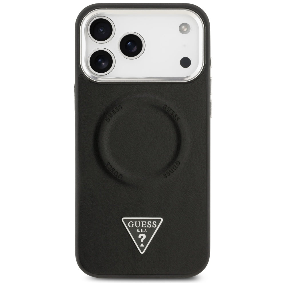 Husă Guess Hardcase Triangle Logo MagSafe pentru iPhone 17 Pro Max – negru — imagine 2