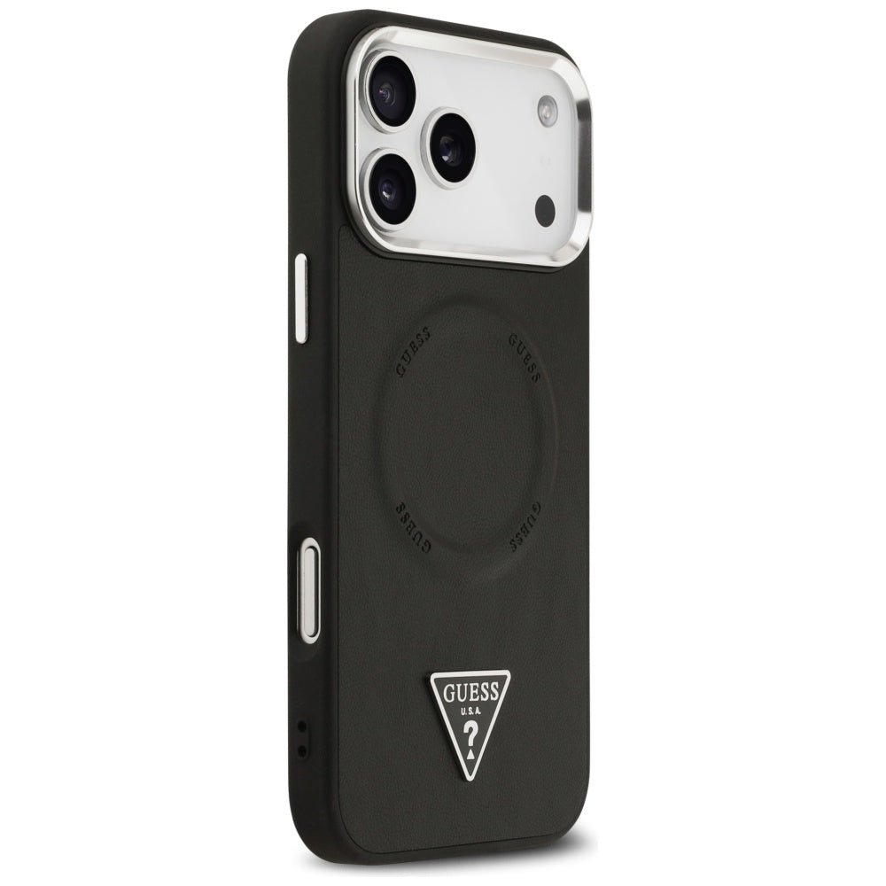 Husă Guess Hardcase Triangle Logo MagSafe pentru iPhone 17 Pro Max – negru — imagine 3