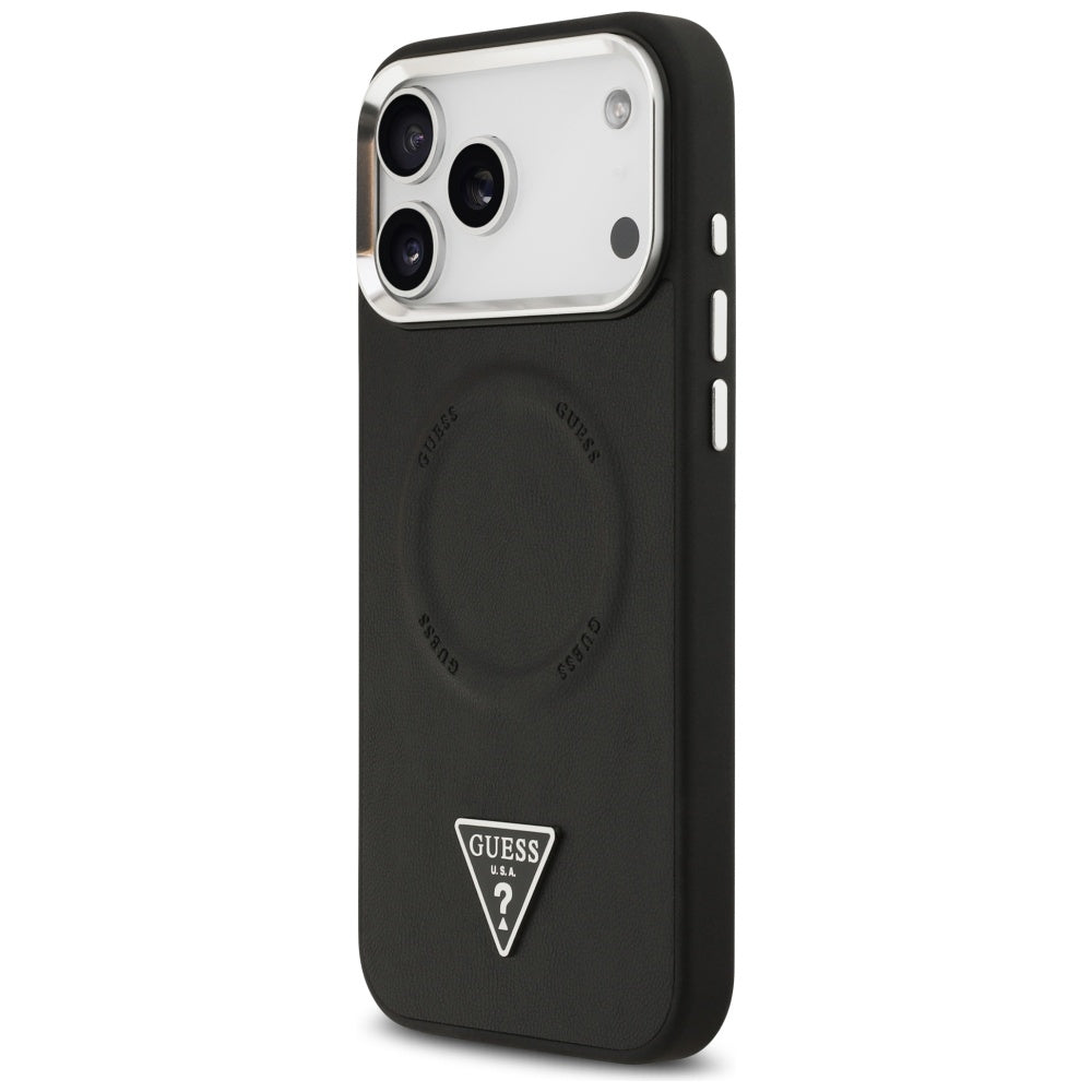 Husă Guess Hardcase Triangle Logo MagSafe pentru iPhone 17 Pro Max – negru — imagine 4