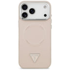Husă Guess Hardcase Triangle Logo MagSafe pentru iPhone 17 Pro Max – roz — imagine 2