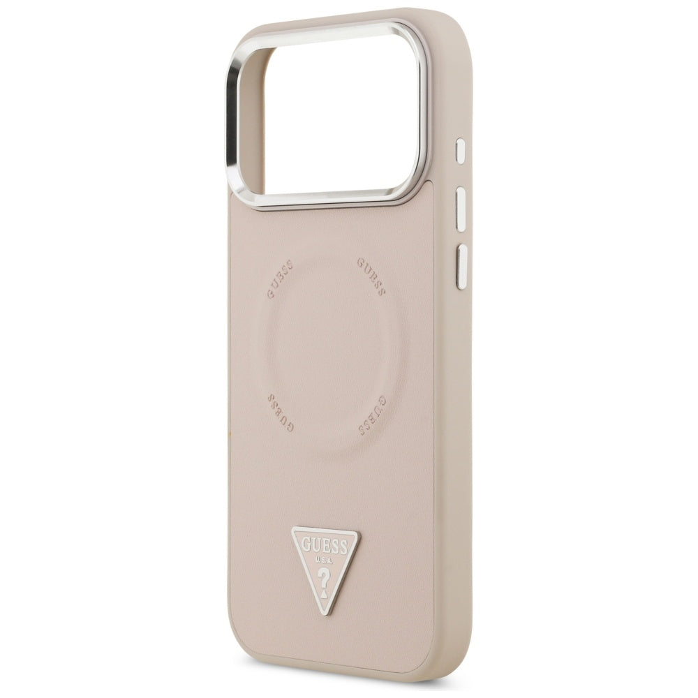 Husă Guess Hardcase Triangle Logo MagSafe pentru iPhone 17 Pro Max – roz — imagine 5
