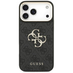 Husă Guess Big 4G Classic Logo with Big Strap Metal Buttons pentru iPhone 17 Pro Max – negru — imagine 3