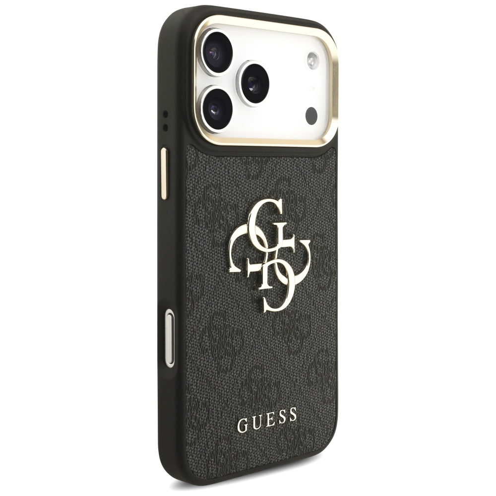 Husă Guess Big 4G Classic Logo with Big Strap Metal Buttons pentru iPhone 17 Pro Max – negru — imagine 7