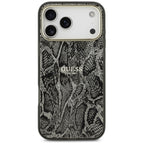 Husă Guess Python Pattern MagSafe pentru iPhone 17 Pro Max – negru — imagine 2