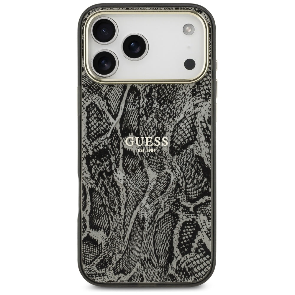 Husă Guess Python Pattern MagSafe pentru iPhone 17 Pro Max – negru — imagine 2