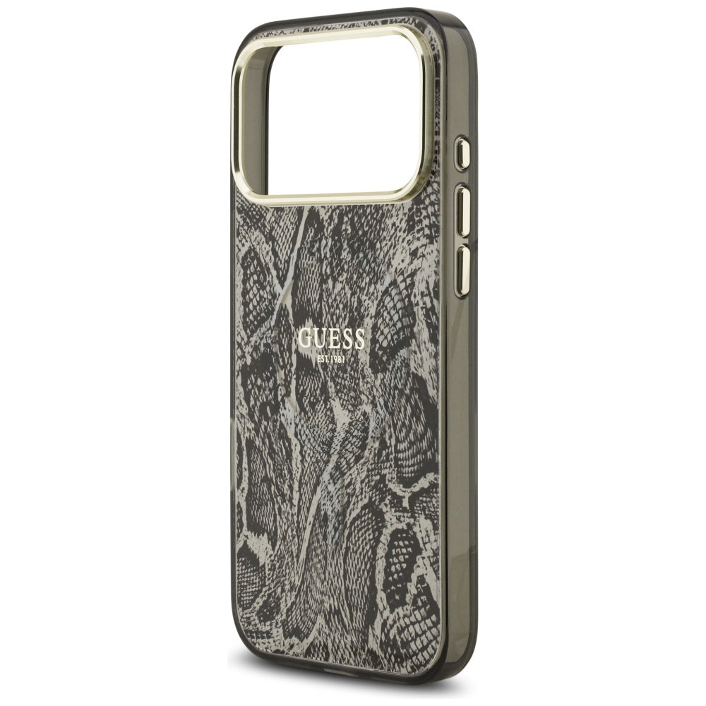 Husă Guess Python Pattern MagSafe pentru iPhone 17 Pro Max – negru — imagine 4