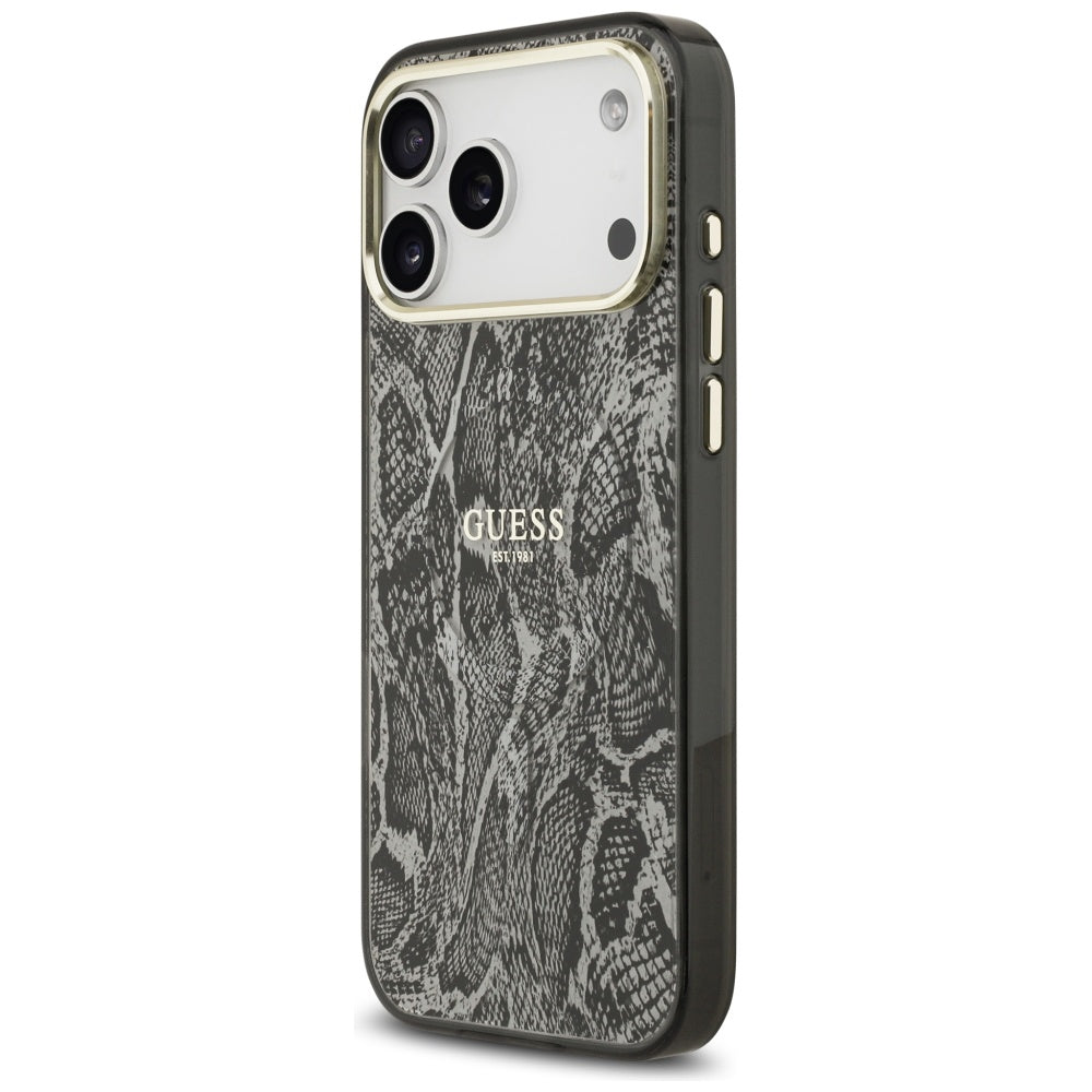 Husă Guess Python Pattern MagSafe pentru iPhone 17 Pro Max – negru — imagine 6