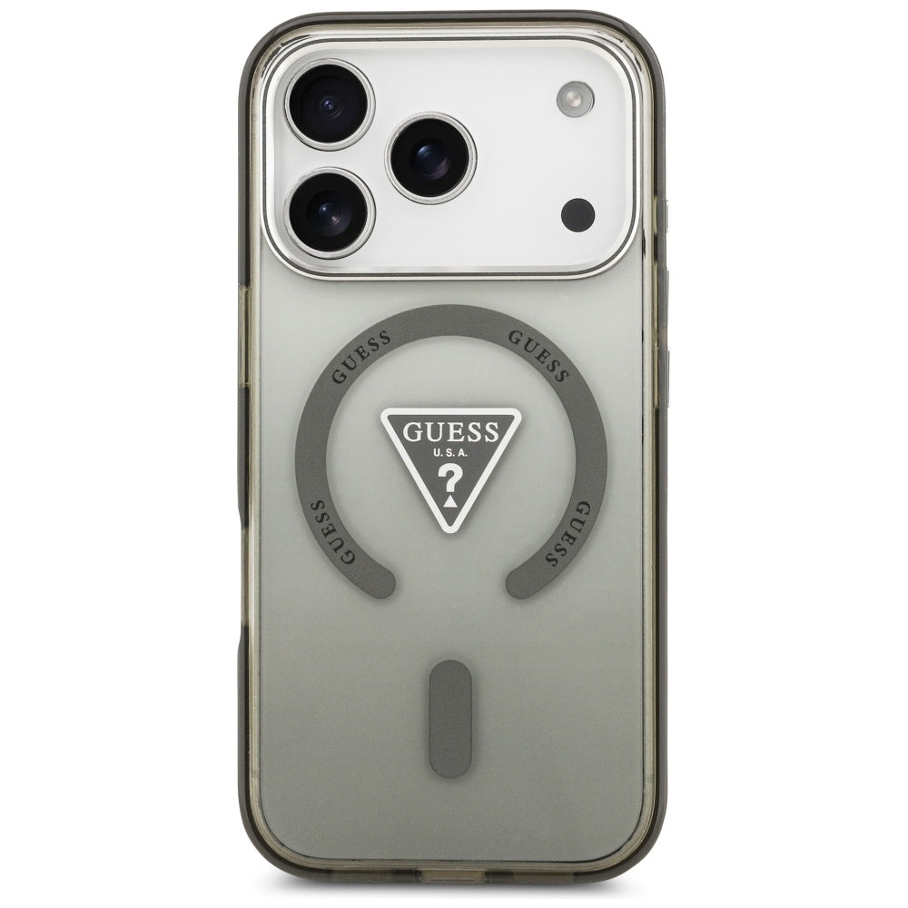 Husă Guess IML Gradient Triangle Logo MagSafe pentru iPhone 17 Pro Max – kaki — imagine 2