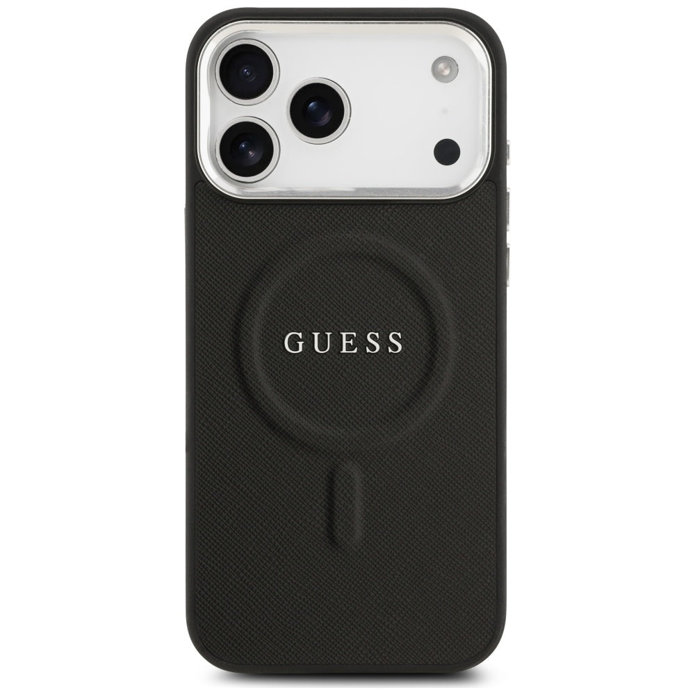 Husă Guess Hardcase Classic Logo MagSafe pentru iPhone 17 Pro Max – negru — imagine 2