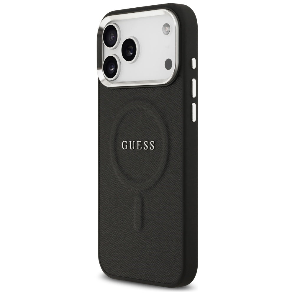Husă Guess Hardcase Classic Logo MagSafe pentru iPhone 17 Pro Max – negru — imagine 3
