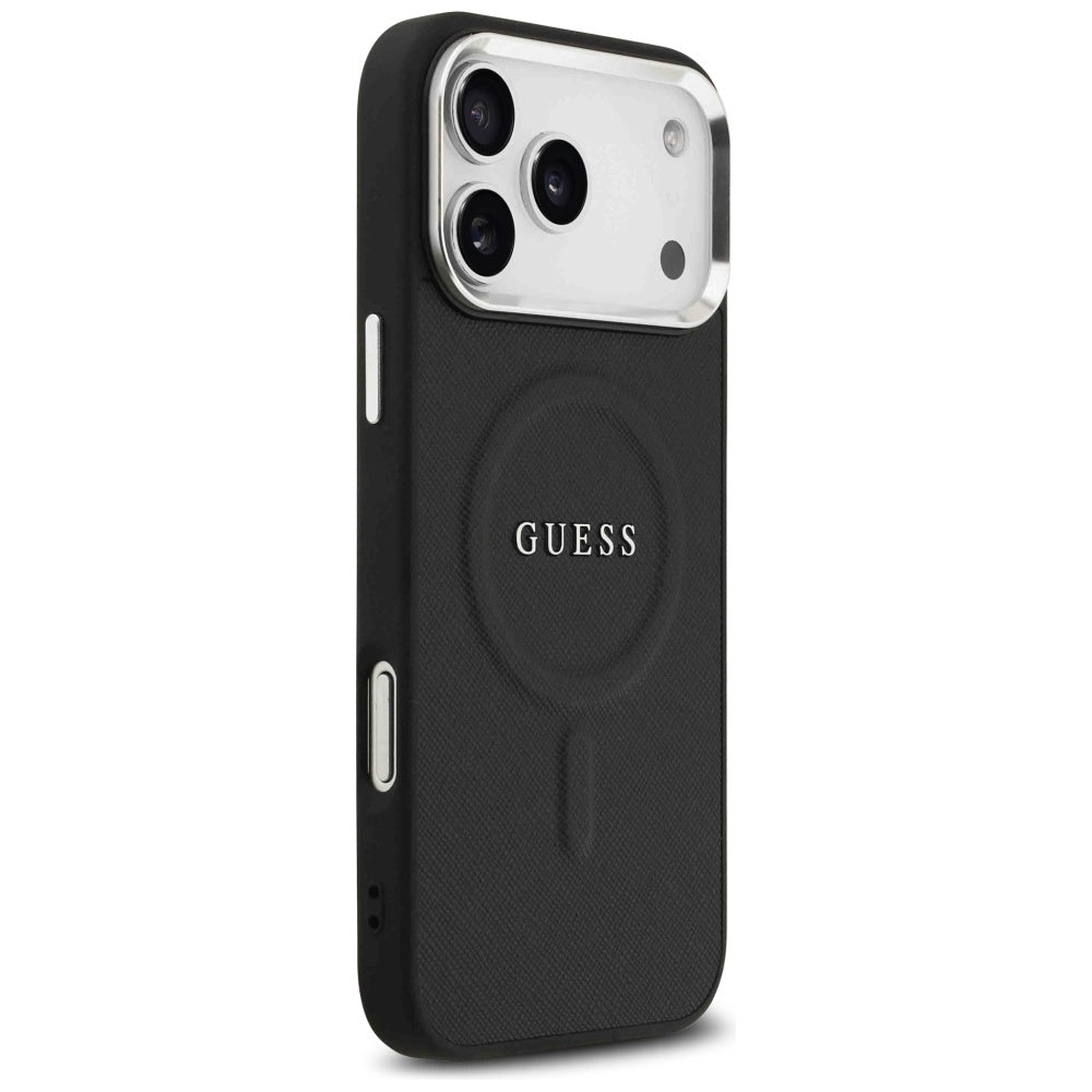 Husă Guess Hardcase Classic Logo MagSafe pentru iPhone 17 Pro Max – negru — imagine 4