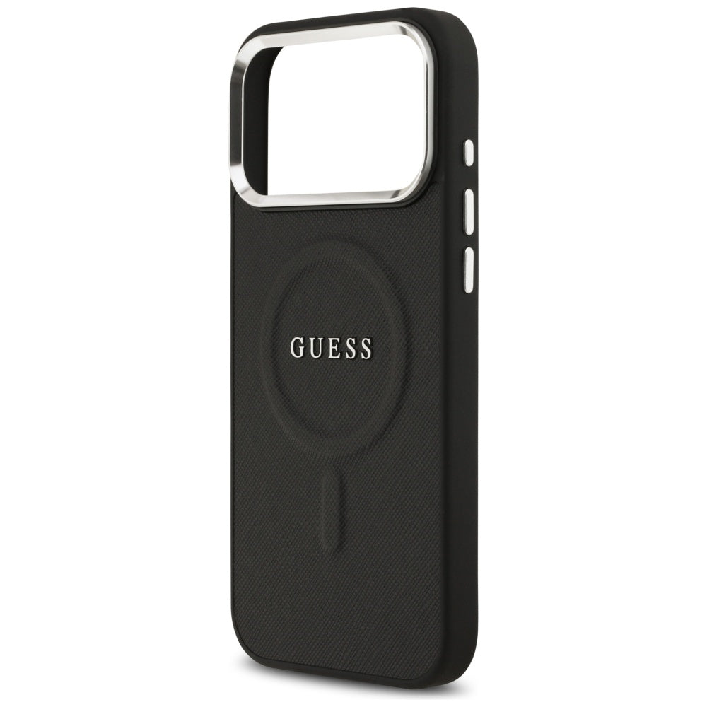 Husă Guess Hardcase Classic Logo MagSafe pentru iPhone 17 Pro Max – negru — imagine 5