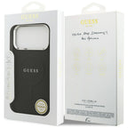 Husă Guess Hardcase Classic Logo MagSafe pentru iPhone 17 Pro Max – negru — imagine 7