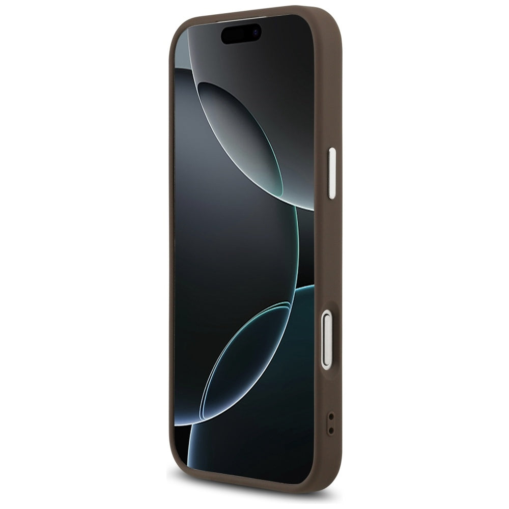Husă Guess Hardcase Classic Logo MagSafe pentru iPhone 17 Pro Max – maro — imagine 4