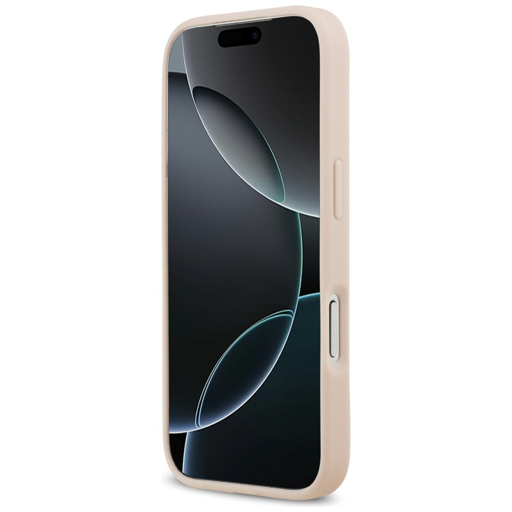 Husă Guess Grained Flowers MagSafe pentru iPhone 17 Pro Max – roz — imagine 5