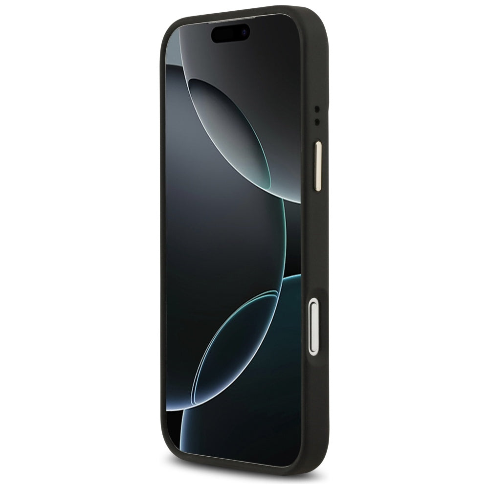 Husă Guess Hardcase 4G Logo Plate MagSafe pentru iPhone 17 Pro Max – negru — imagine 4