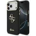Husă Guess Fixed Glitter Big 4G Metal Frame pentru iPhone 17 Pro Max – negru — imagine 1