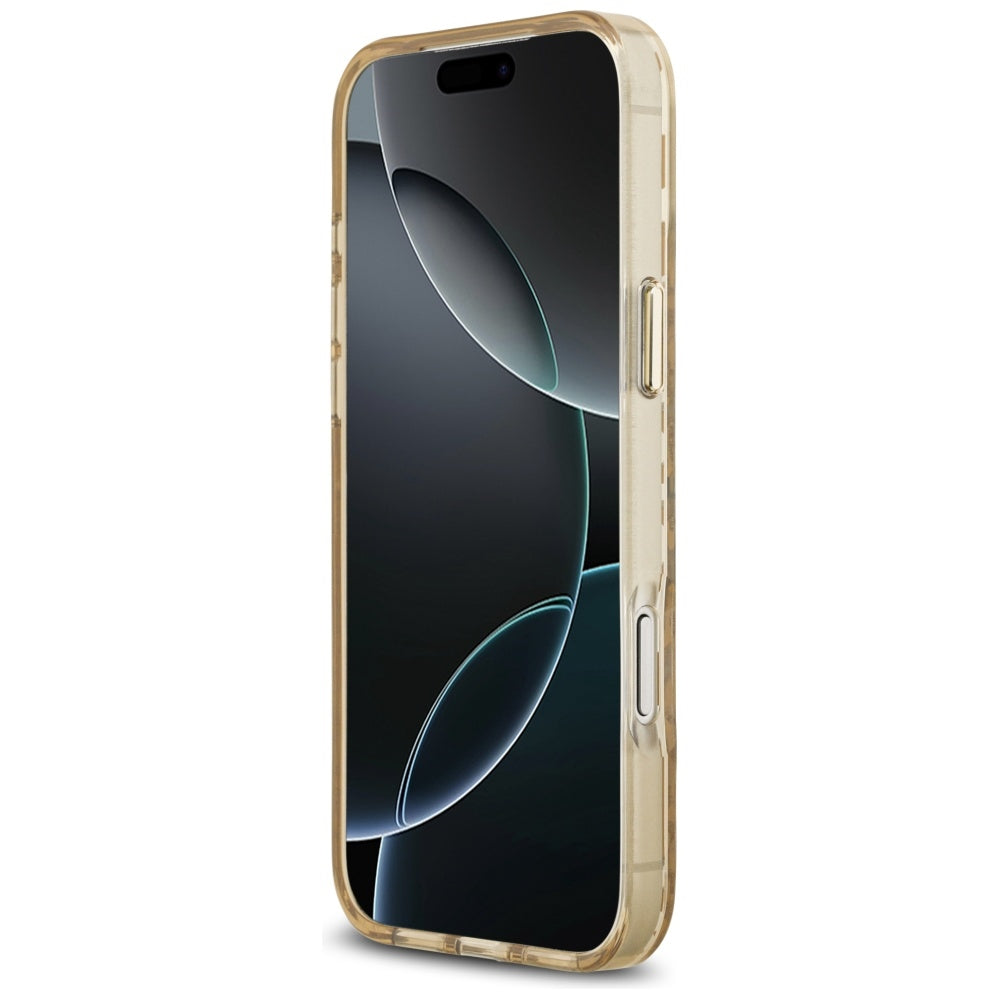 Husă Guess Leopard Glitter MagSafe pentru iPhone 17 Pro Max – maro — imagine 5
