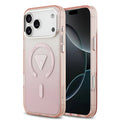 Husă Guess IML Gradient Triangle Logo MagSafe pentru iPhone 17 Pro Max – roz — imagine 1