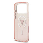 Husă Guess IML Gradient Triangle Logo MagSafe pentru iPhone 17 Pro Max – roz — imagine 6