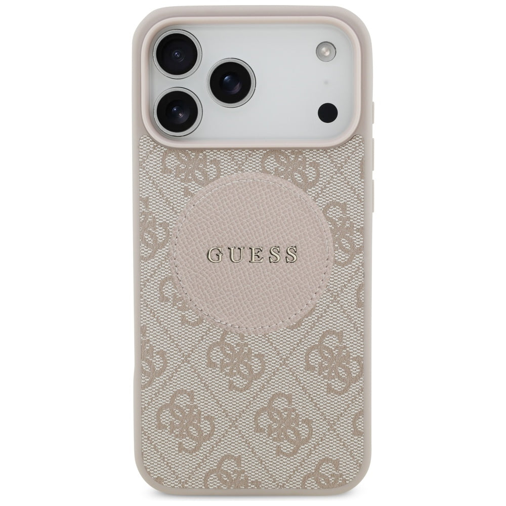 Husă Guess 4G Circle Classic Logo MagSafe pentru iPhone 17 Pro Max – roz — imagine 3