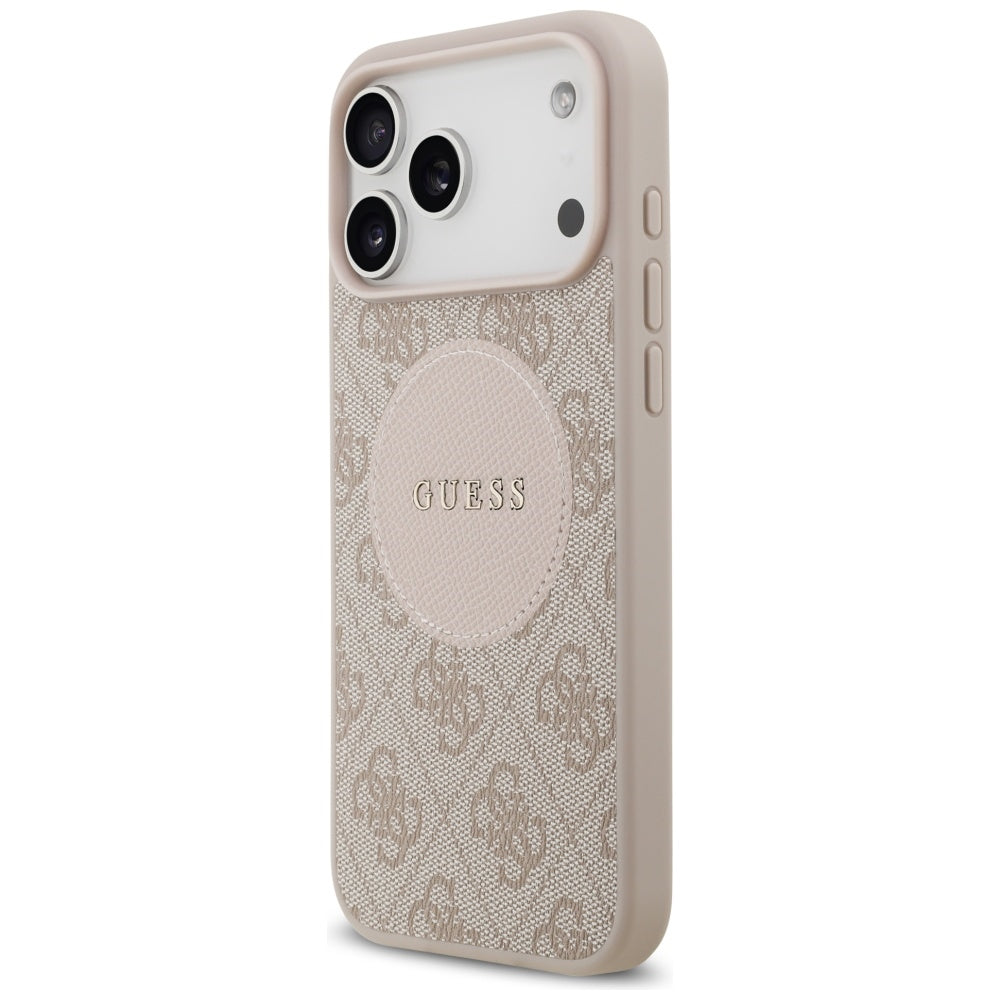 Husă Guess 4G Circle Classic Logo MagSafe pentru iPhone 17 Pro Max – roz — imagine 5