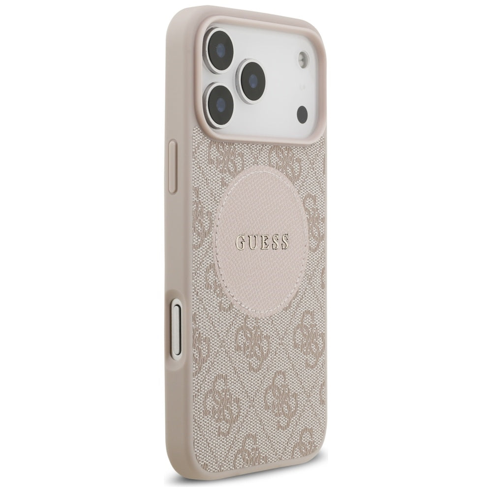 Husă Guess 4G Circle Classic Logo MagSafe pentru iPhone 17 Pro Max – roz — imagine 6