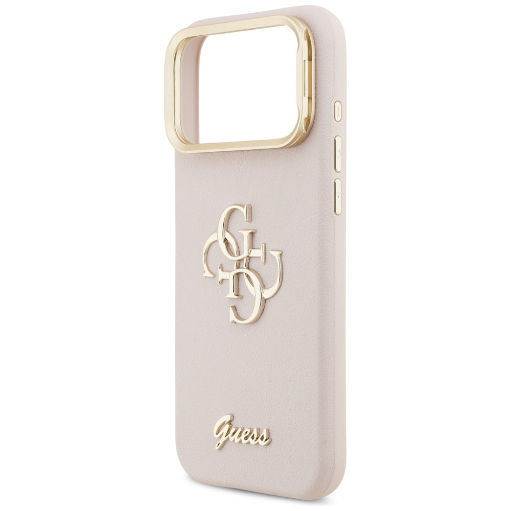 Husă Guess Grained Big 4G Stand Camera pentru iPhone 17 Pro Max – roz — imagine 2