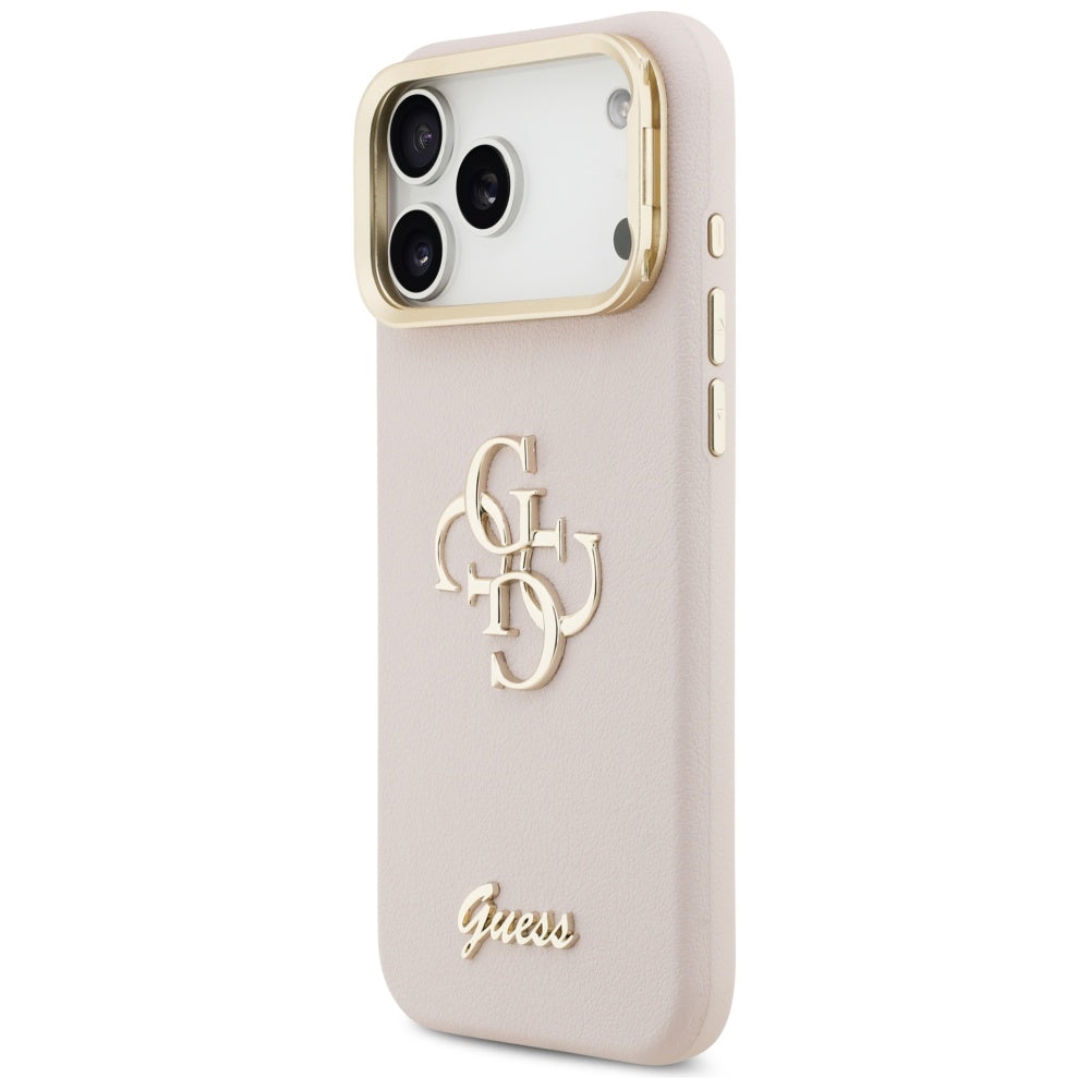 Husă Guess Grained Big 4G Stand Camera pentru iPhone 17 Pro Max – roz — imagine 4