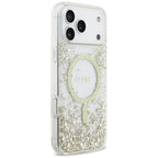 Husă Guess Resin Bottom Glitter MagSafe pentru iPhone 17 Pro Max – auriu (GUHMP17XRGRGED) — imagine 5