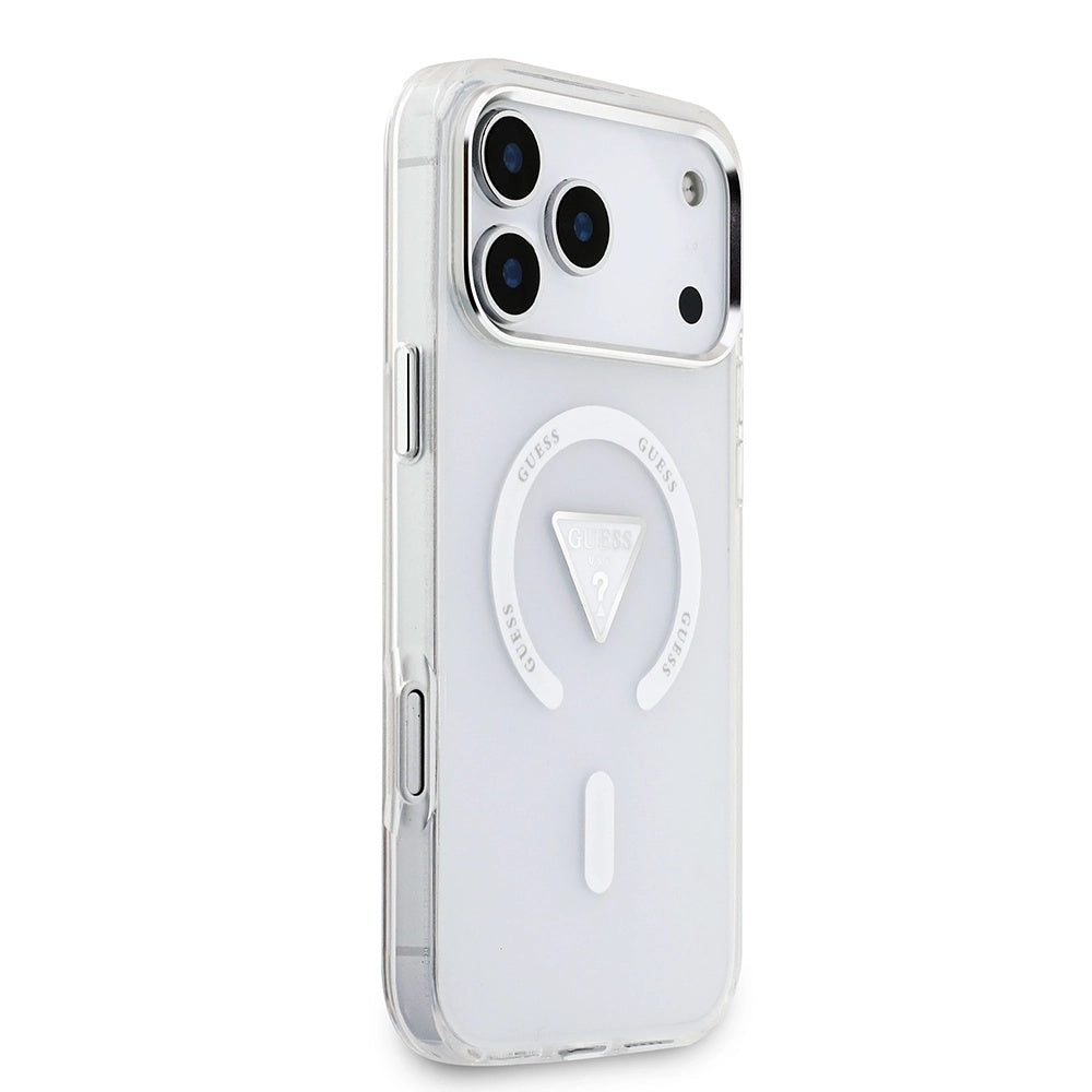 Husă Guess IML Gradient Triangle Logo MagSafe pentru iPhone 17 Pro Max – transparent — imagine 3