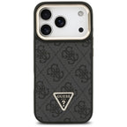 Husă Guess Hardcase 4G Triangle Logo MagSafe with Stand Camera pentru iPhone 17 Pro Max – negru — imagine 2