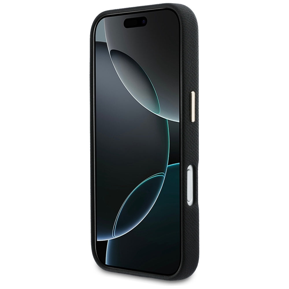 Husă Guess Hardcase Resin Logo pentru iPhone 17 Pro Max – negru — imagine 5