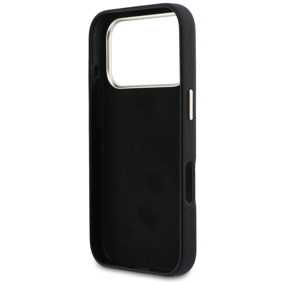 Husă Guess Hardcase Resin Logo pentru iPhone 17 Pro Max – negru — imagine 6