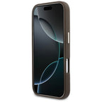 Husă Guess Hardcase Resin Logo pentru iPhone 17 Pro Max – maro — imagine 6
