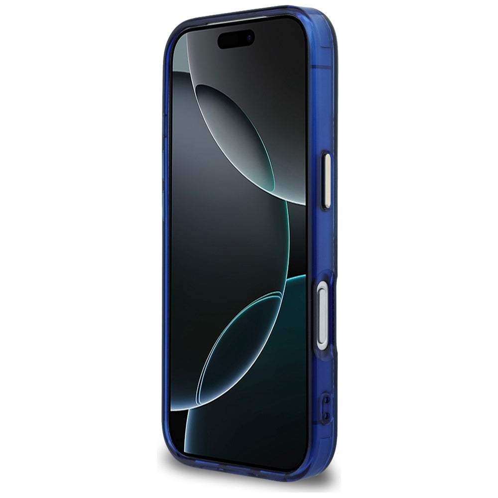 Husă Guess IML Peony Dot MagSafe pentru iPhone 17 Pro Max – albastru — imagine 6
