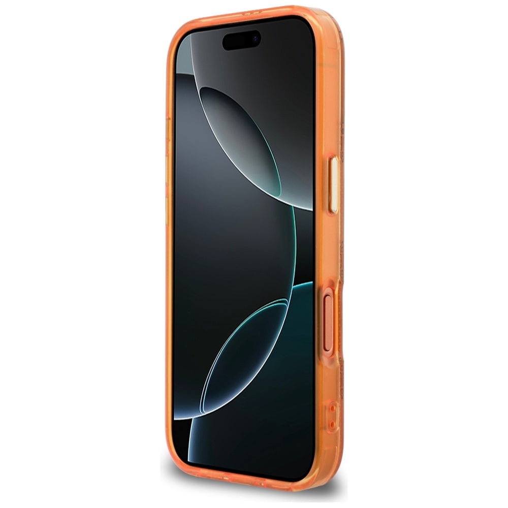 Husă Guess IML Peony Dot MagSafe pentru iPhone 17 Pro Max – portocaliu — imagine 5