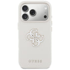 Husă Guess Hardcase Resin Logo pentru iPhone 17 Pro Max – bej — imagine 6