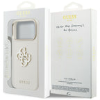 Husă Guess Hardcase Resin Logo pentru iPhone 17 Pro Max – bej — imagine 7