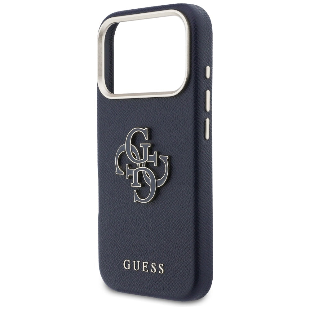 Husă Guess Hardcase Resin Logo pentru iPhone 17 Pro Max – albastru — imagine 2