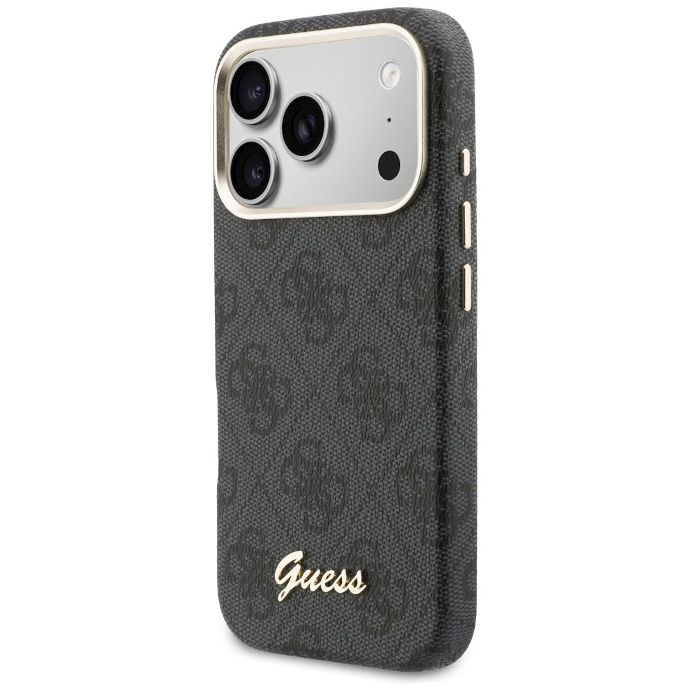 Husă Guess 4G Script MagSafe pentru iPhone 17 Pro Max – negru — imagine 4