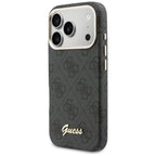 Husă Guess 4G Script MagSafe pentru iPhone 17 Pro Max – negru — imagine 4